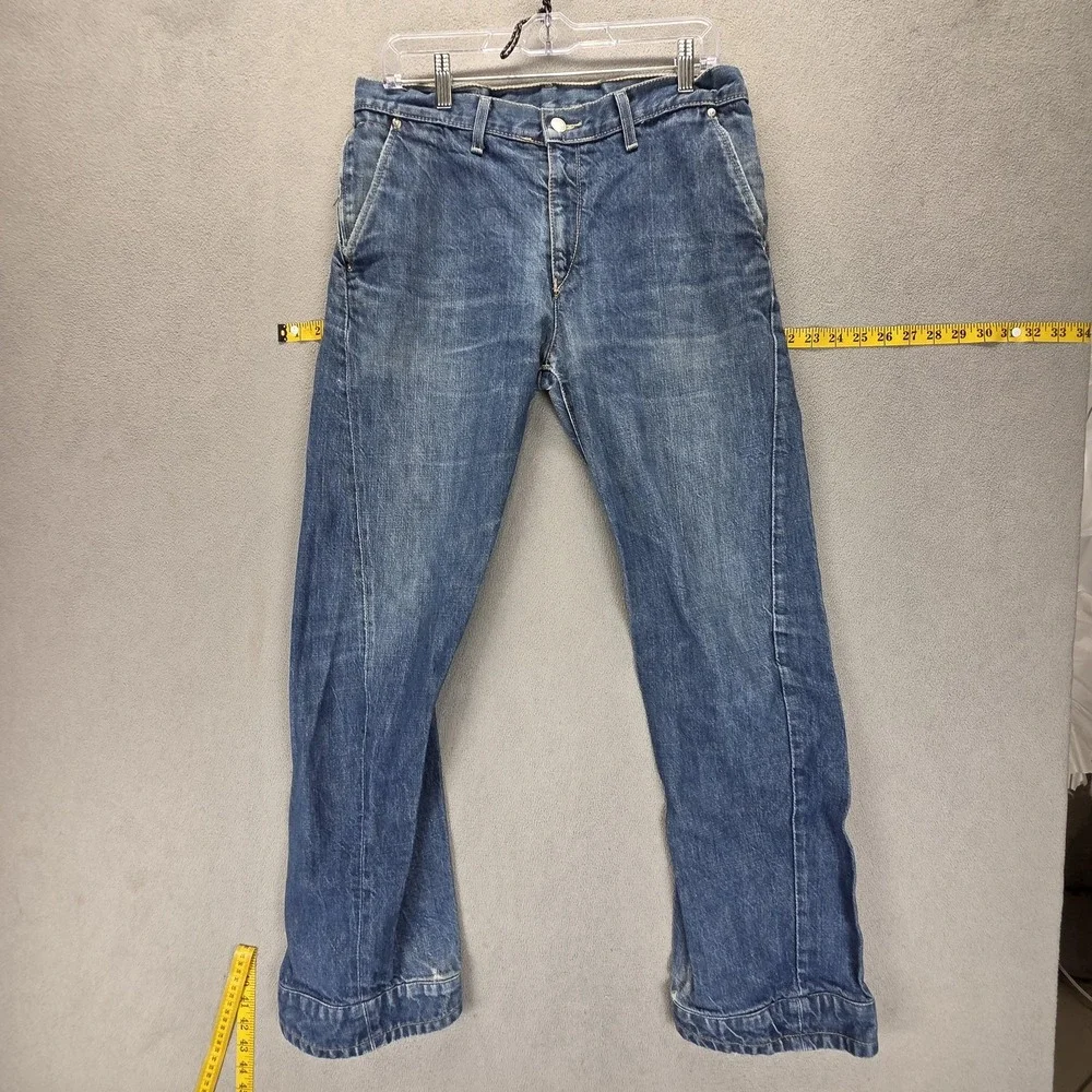 Vintage Levis Engineered Jeans Mens Blue Twisted Zip Fly Medium Wash Fits 31x30